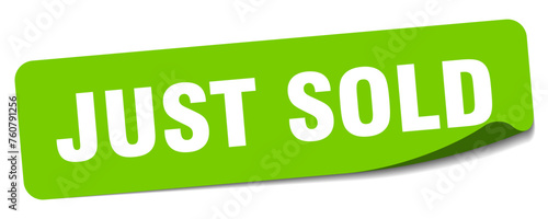 just sold sticker. just sold label
