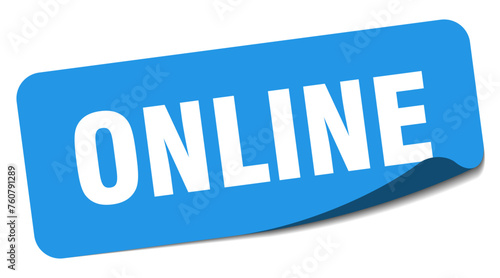 online sticker. online label