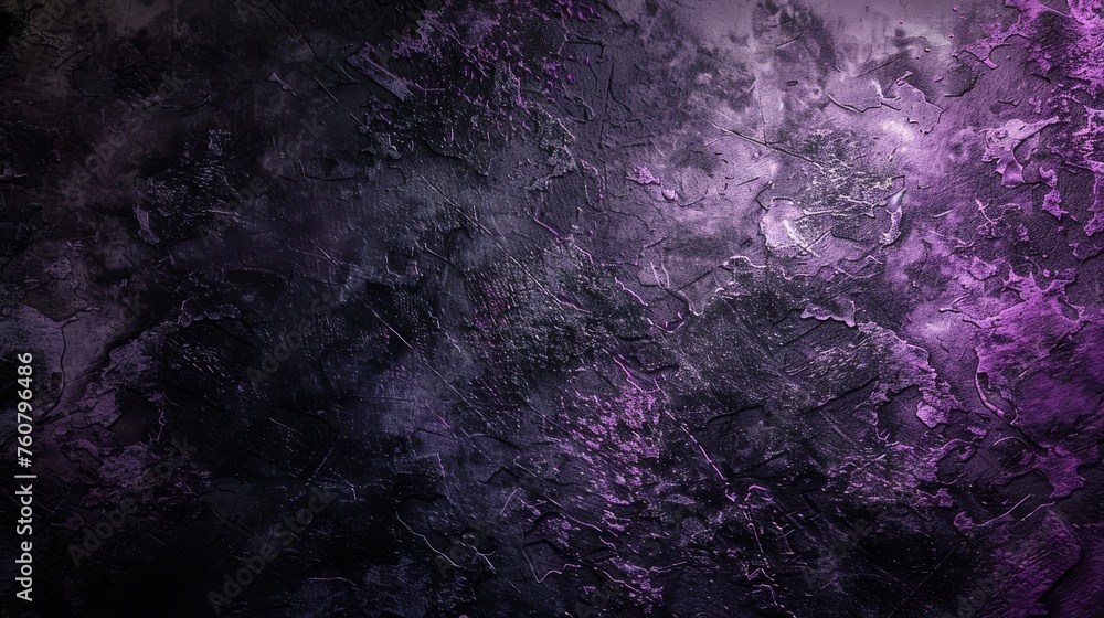 Grunge Background Texture in the Colors Black and Purple created with Generative AI Technology