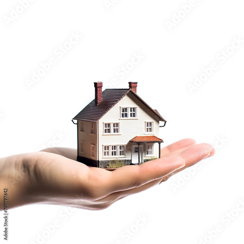 home residential house structure with white background