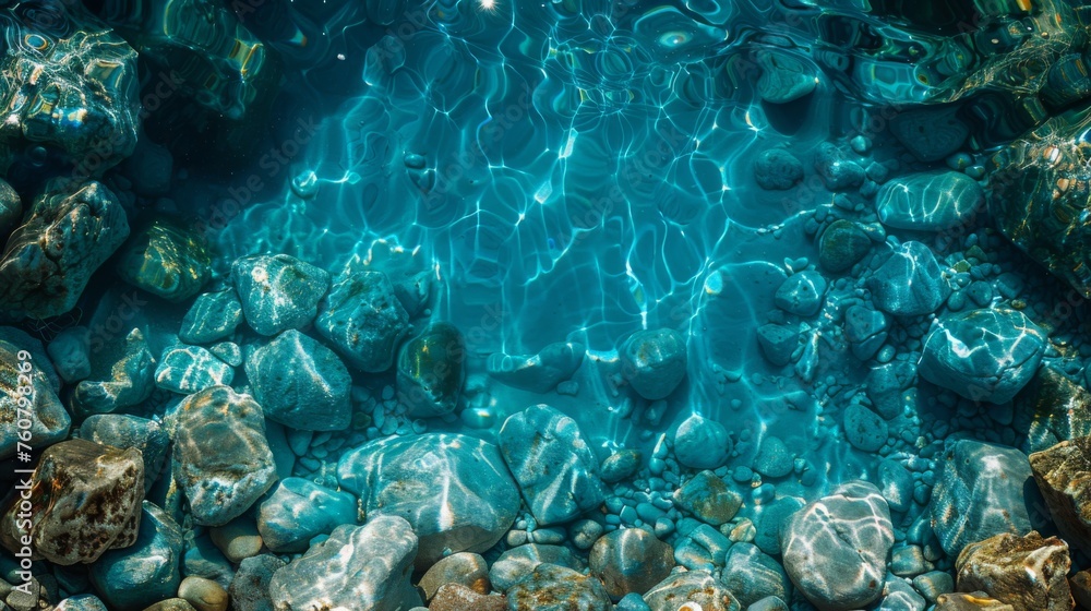 Blue sea water texture , generated with AI Blue sea water texture , generated with AI