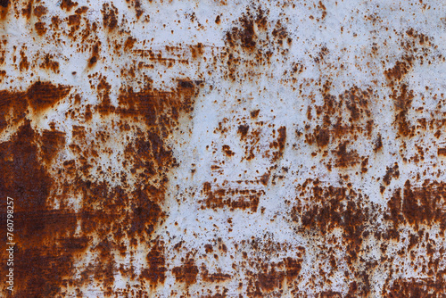 Texture of a rusty metal panel