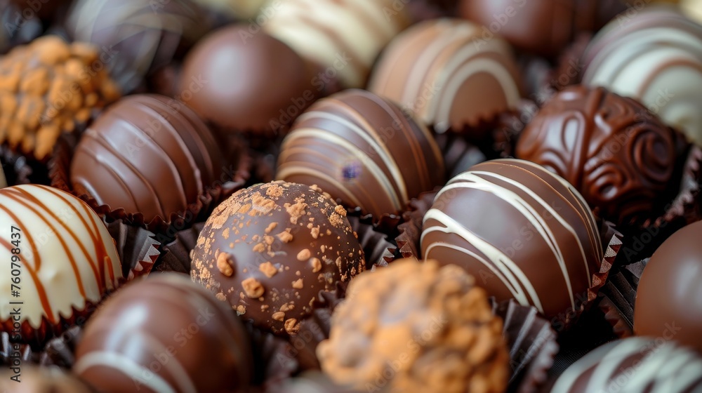 Delicious and sweet chocolates Delicious and sweet chocolates