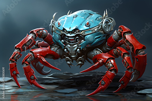 fantasy crab  massive illustrated crab  crab monster