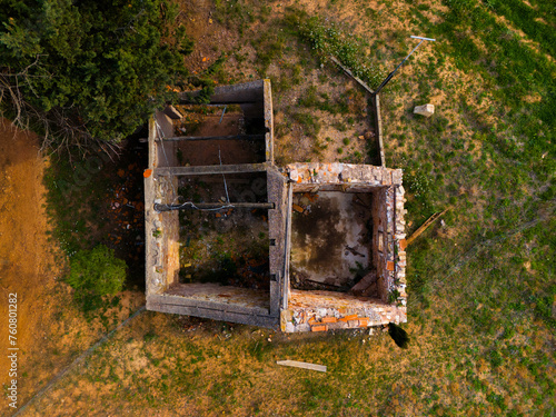 ruin of a house - Lac de Lolivet - Villeveyrac, France photo