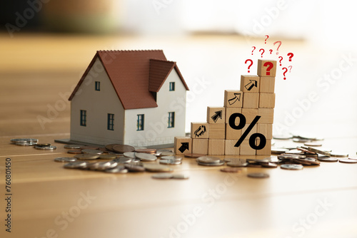 High mortgage rate and interest increase for residential properties