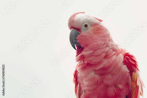 close up of a red parrot © paul