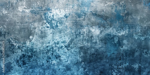 Grunge Background Texture in the Colors Silver and Blue created with Generative AI Technology