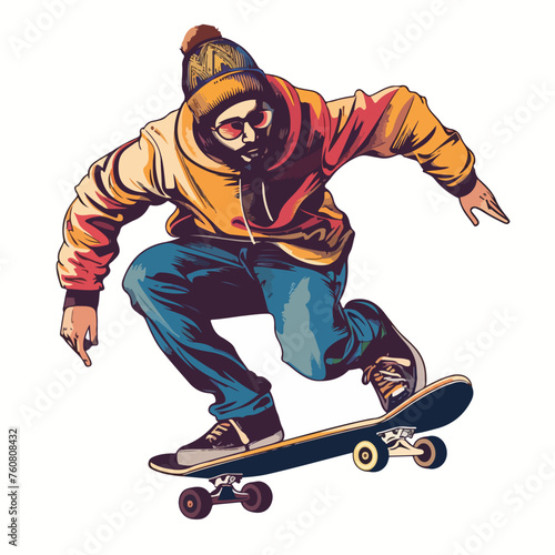 snowboarder jumping in air
