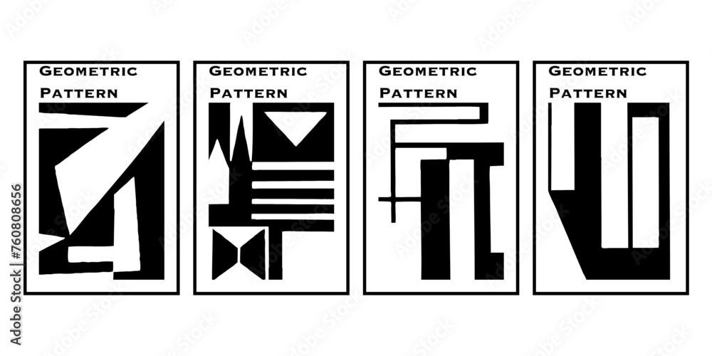 Set of 4 Printable minimalist illustration. Geometric background design, abstract cover templates. Set of 4 Printable minimalist illustration. Geometric background design, abstract cover templates.