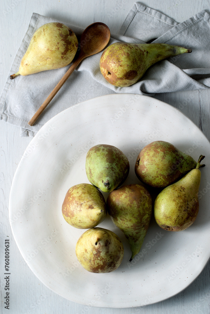 custom made wallpaper toronto digitalStill life of a dish with pears conference seen from above