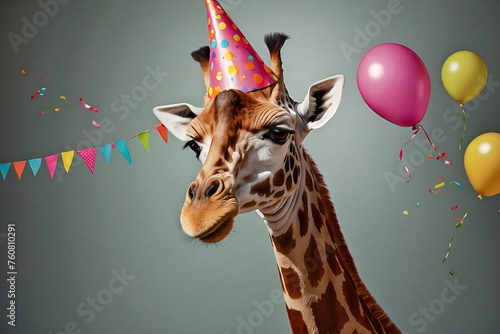 giraffe animal birthday