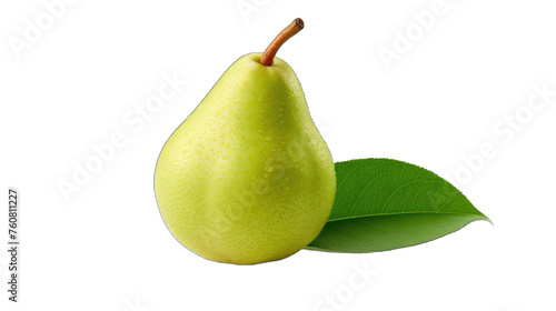 Create A High quality fresh Asian pear on white background