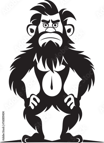 Flinty Floyd Tough Caveman Logo Design CaveArt Andy Creative Caveman Vector Icon