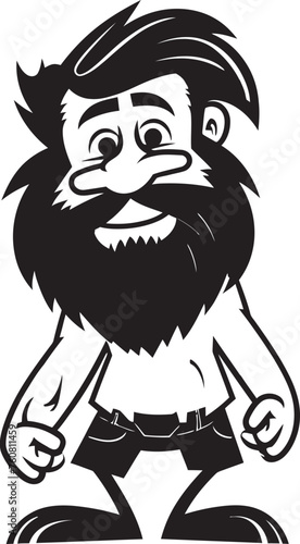 Grunt Gus Animated Cartoon Caveman Emblem Rockin Randy Rock Solid Caveman Symbol