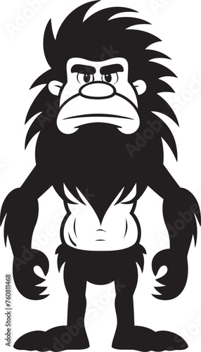 Paleo Pablo Enthusiastic Caveman Logo Design Granite Gus Resilient Caveman Vector Icon