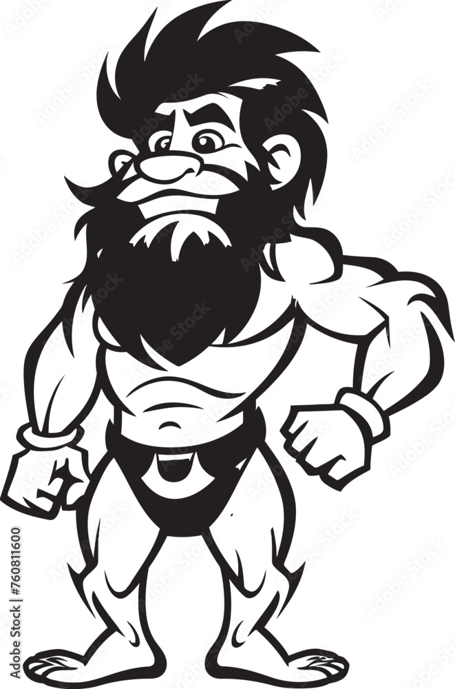 Granite Greg Robust Caveman Logo Design Mammoth Mike Courageous Caveman Vector Icon Granite Greg Robust Caveman Logo Design Mammoth Mike Courageous Caveman Vector Icon