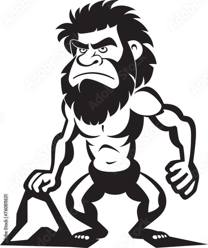 Grunt Gus Animated Cartoon Caveman Emblem Rockin Randy Rock Solid Caveman Symbol