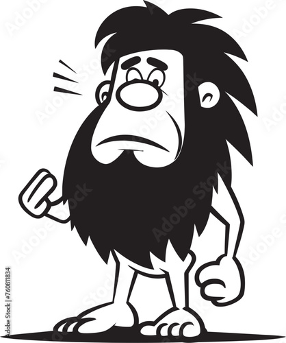 Flinty Floyd Tough Caveman Logo Design CaveArt Andy Artistic Caveman Vector Icon