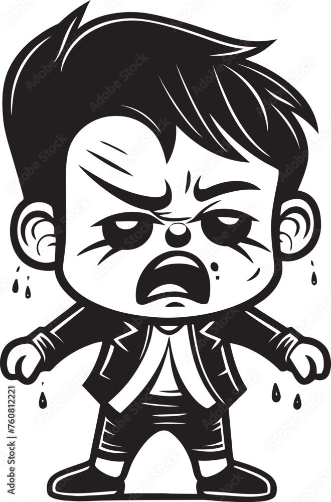 Tearful Ted Despondent Cartoon Emblem Woeful Wyatt Tearful Little Boy Symbolism Tearful Ted Despondent Cartoon Emblem Woeful Wyatt Tearful Little Boy Symbolism
