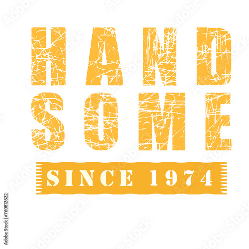 Handsome since design png photo