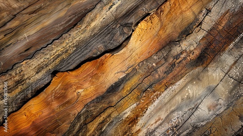 Rustic abstract with textured wood grains and natural earth tones.