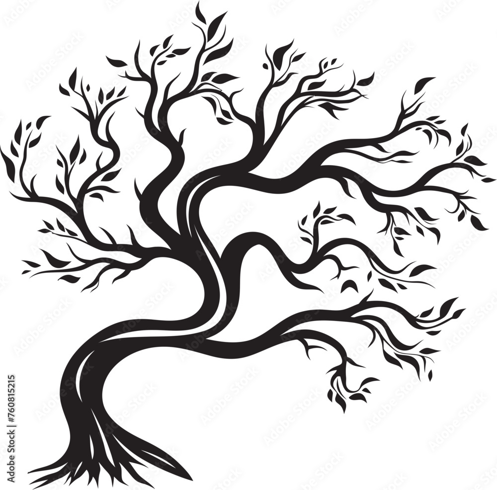 Grim Grimness Graphic Dry and Dead Tree Branch Emblem Pallid Plant Pennant Symbolic Logo of Dry Tree Branches Grim Grimness Graphic Dry and Dead Tree Branch Emblem Pallid Plant Pennant Symbolic Logo of Dry Tree Branches