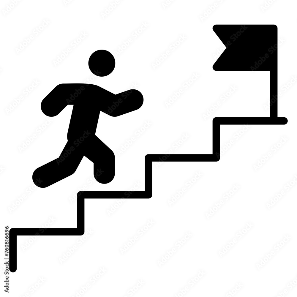 Ladder Success Icon Element For Design Ladder Success Icon Element For Design