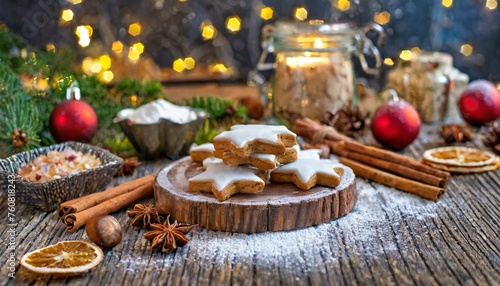 christmas cookies on the table