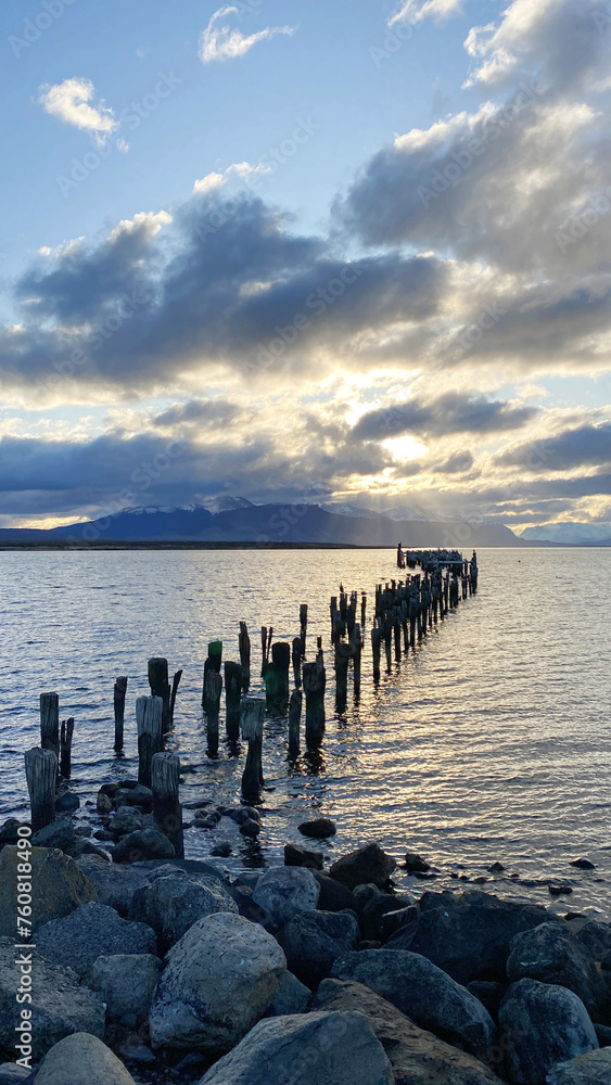 Braun and Blanchard Dock at Puerto Natales