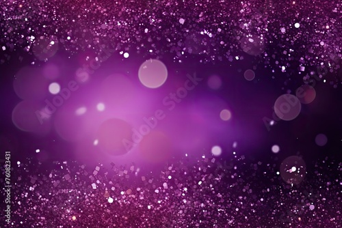 Purple Glitter Background, Violet Sparkle Banner, Shiny Glittering Dust Pattern, Luxury Purple Mockup