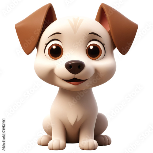 Cute Cartoon Dog Generative AI