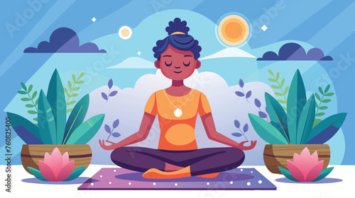Serene Meditation Session at Sunset