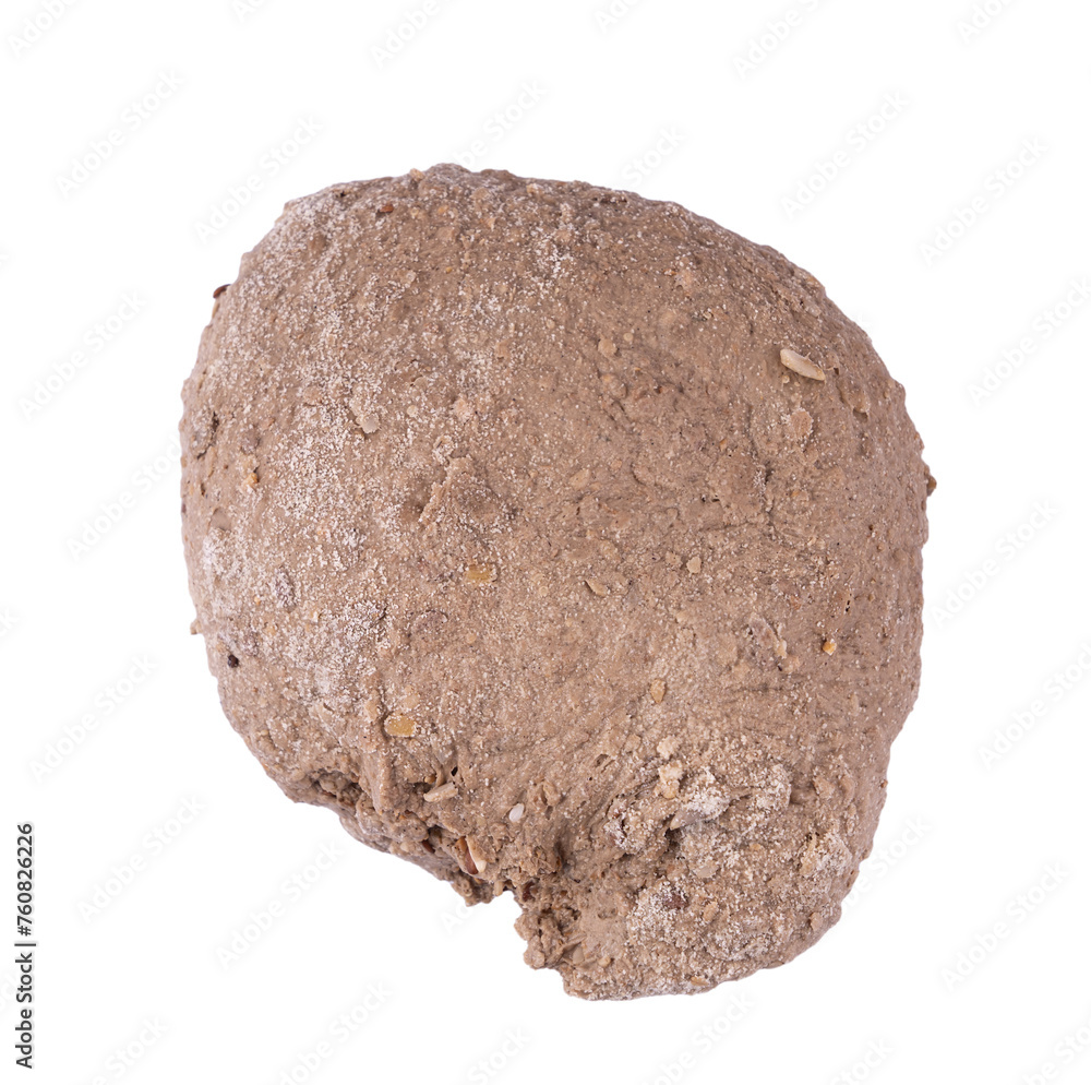 loaf of dough for leavened cereal bread to be baked loaf of dough for leavened cereal bread to be baked