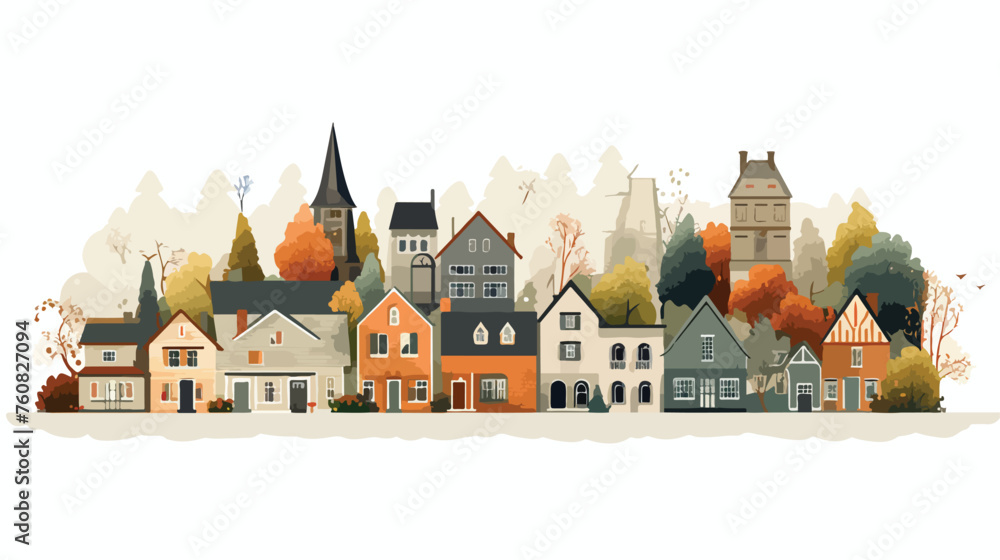 A charming village populated by quirky characters 