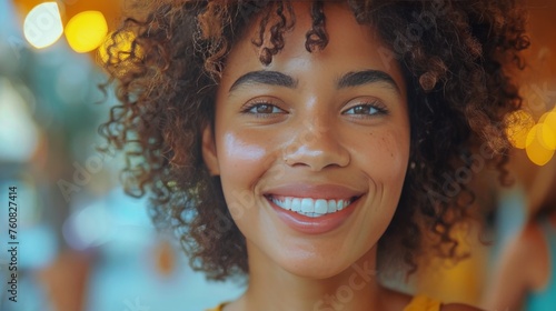 Close Up Portrait of a Smiling Person