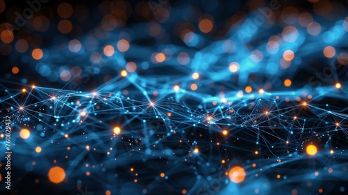 Abstract Background With Bright Lights and Blurs