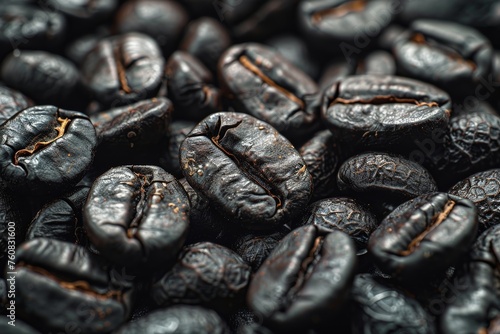 A Pile of Roasted Coffee Beans