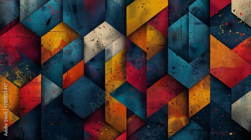 Vibrant Abstract Background With Multiple Colors