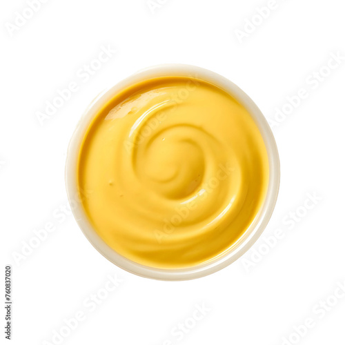 Dijon Mustard isolated on transparent background, PNG Cutout