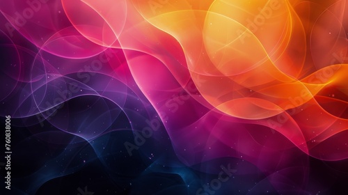 Blurry Colorful Lights on Black Background