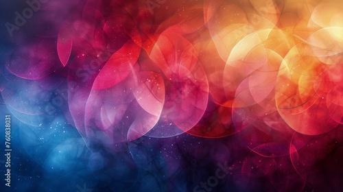Blurry Colorful Lights on Black Background