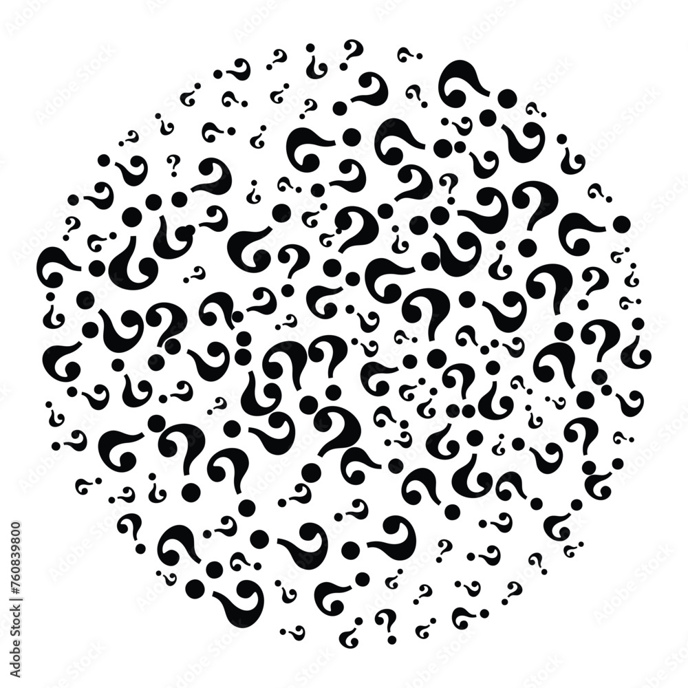 abstract background made of question marks