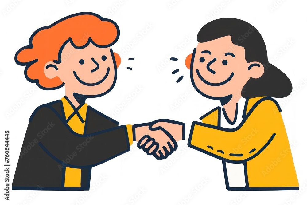 two business people shaking hands two business people shaking hands