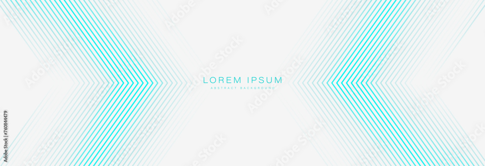 Naklejka premium Abstract blue arrow lines on white background. Modern blue gradient geometric lines pattern. Minimal lines. Futuristic technology concept. Suit for poster, banner, brochure, cover, presentation, web