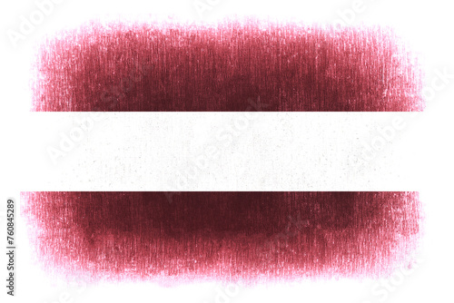 Latvia painted flag