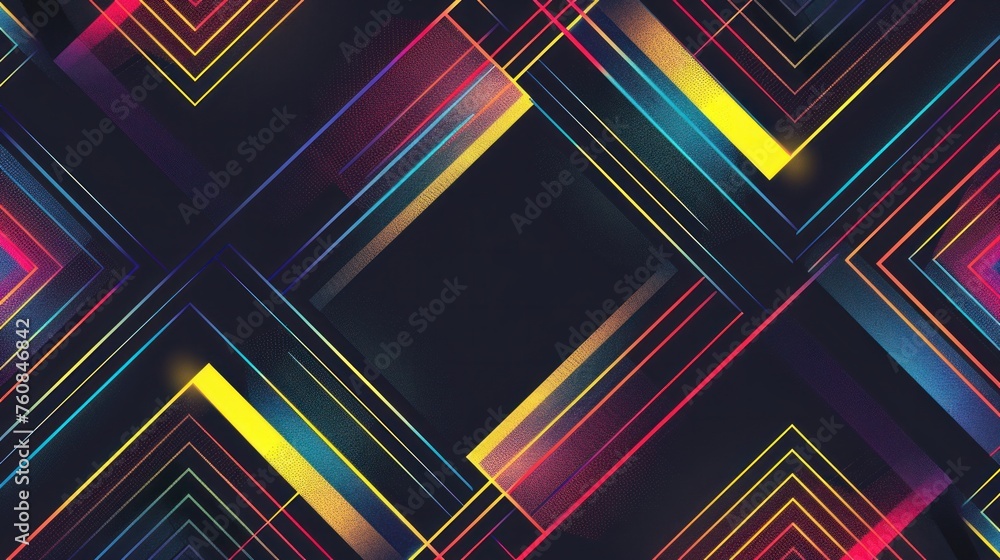 Geometric patterns with neon gradients Geometric patterns with neon gradients