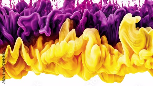 colorful inks exploding in water making abstract patterns photo