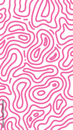 Abstract Hand Draw Line Doodle Background