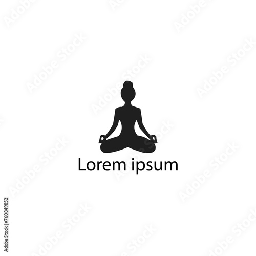 A  yoga logo design for company